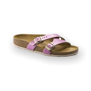 Birkenstock Yao Balance Sandal in Washed Metallic Pink SZ 6 or 6.5 (size 37)